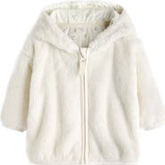 NEXT Kids' Zip Front Hooded Fleece Jacket