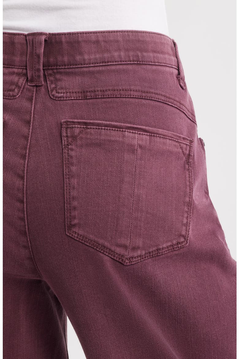 Wyatt Skyrise High Waist Ankle Wide Leg Jeans, Alternate, color, WASHED FIG JAM