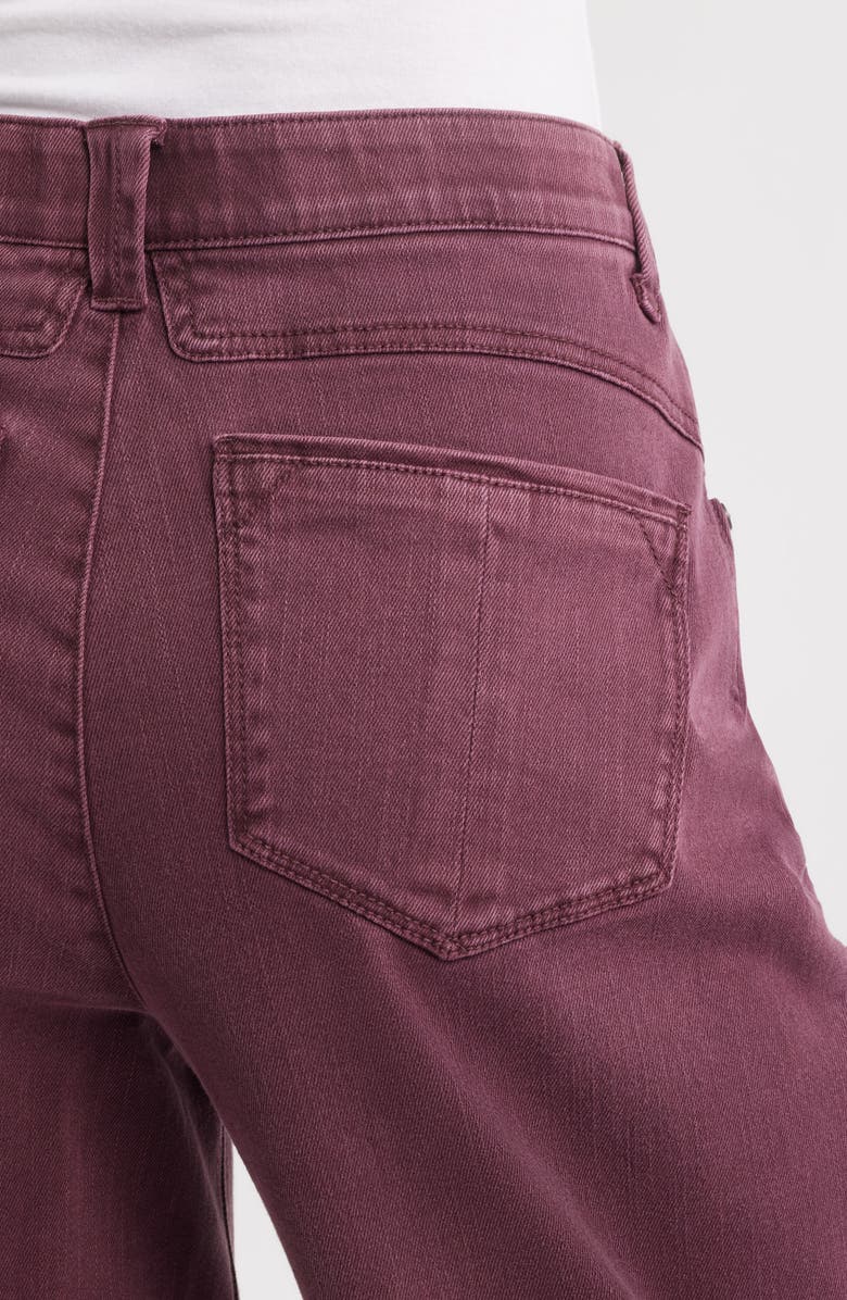 Wit & Wisdom Wyatt Skyrise High Waist Ankle Wide Leg Jeans, Alternate, color, Washed Fig Jam