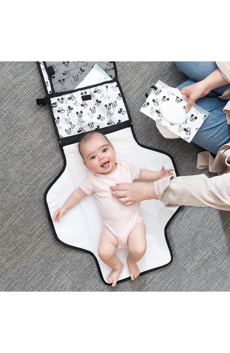 J.L. Childress Disney Baby Portable Changing Station, Mickey Minnie Ivory, Alternate, color, Mickey Minnie Ivory