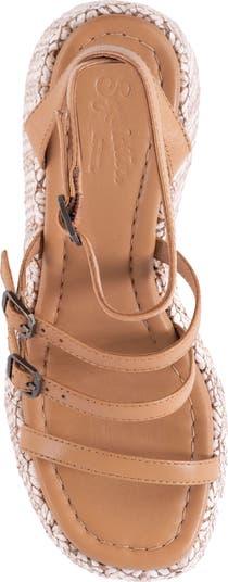 Grapefruit Platform Wedge Sandal