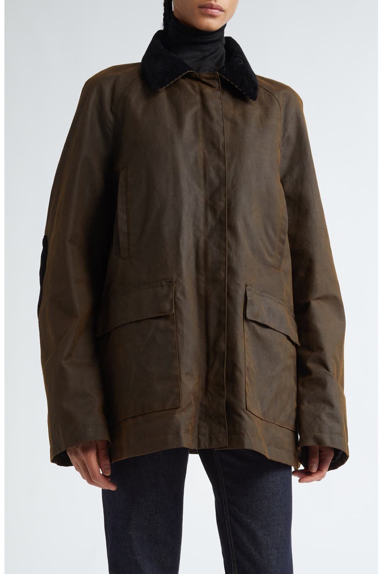 Country Waxed Organic Cotton Jacket, Main, color, BARK