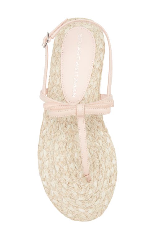 Stuart Weitzman Felicity Slingback Espadrille Sandal In Rosewater