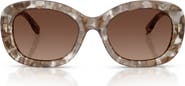 Tory Burch 52mm Polarized Oval Sunglasses