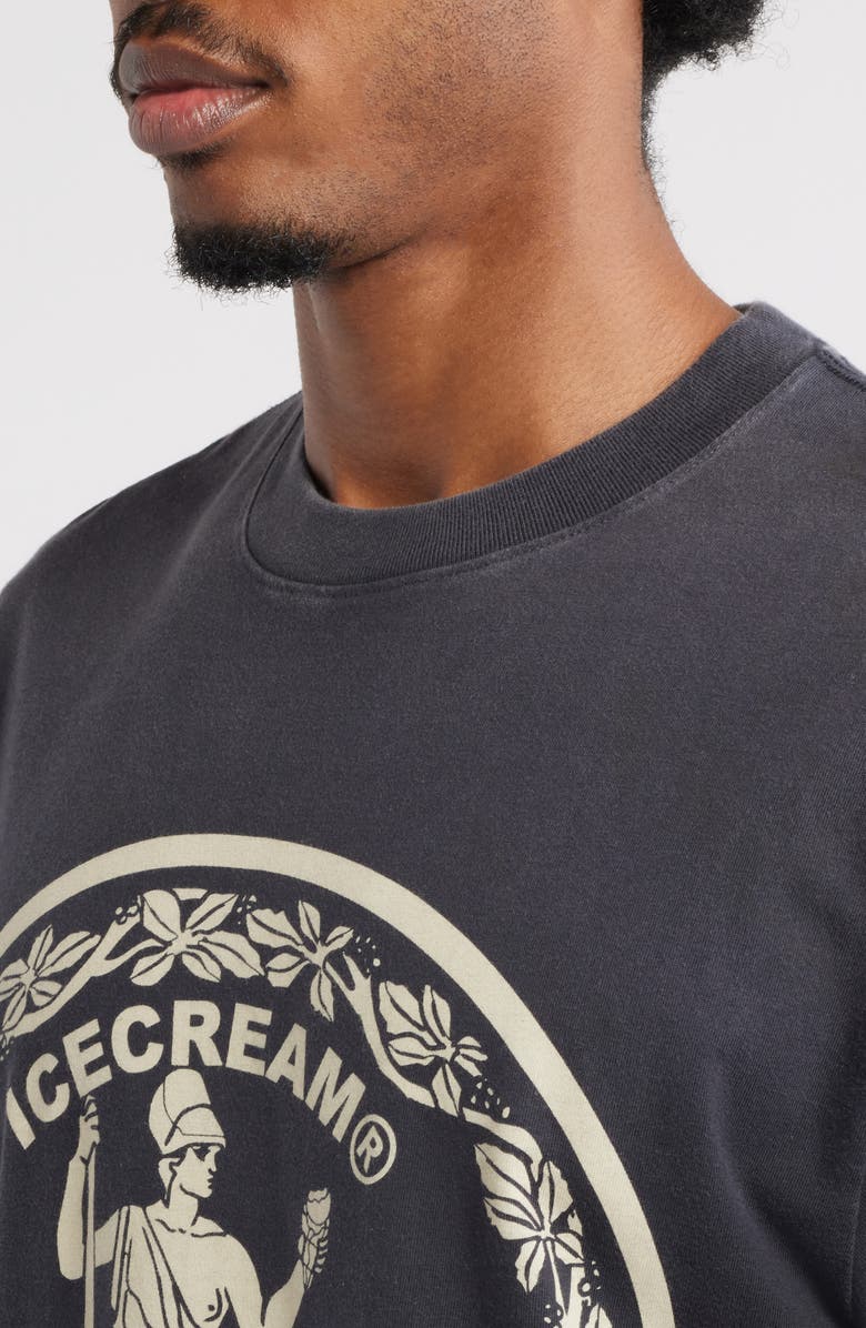 ICECREAM Oversize Seal Graphic T-Shirt, Alternate, color, Charcoal Art