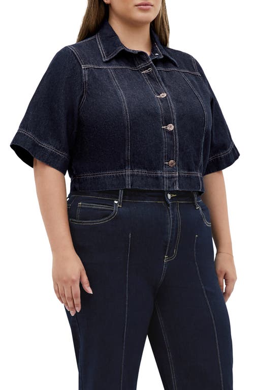 CITY CHIC CITY CHIC MILLIE SHORT SLEEVE DENIM JACKET