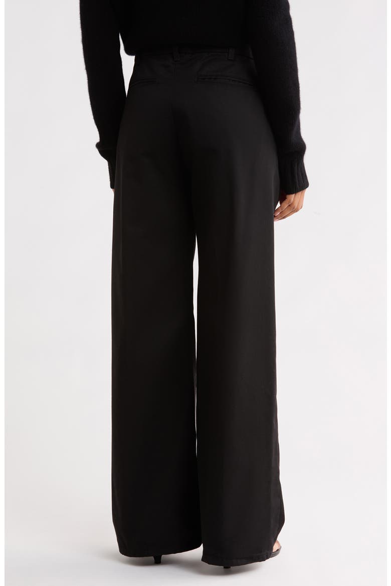 Super Wide High Waist Trouser Jeans, Alternate, color, BLACK