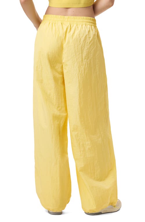 Fila X Hailey Oversize Crinkle Pants In Yellow
