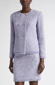 ST. JOHN Sinclair Monroe Tweed Jacket