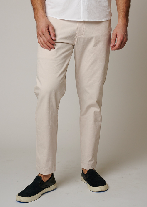 Leisure Lab Stretch Cotton Chino Pant In Shell