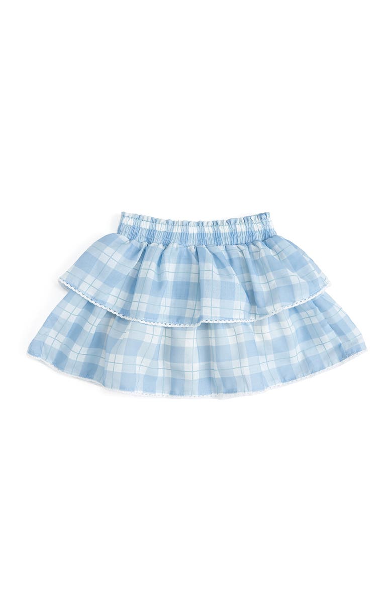 Sweet Wink Blue Plaid Skort, Main, color, Blue