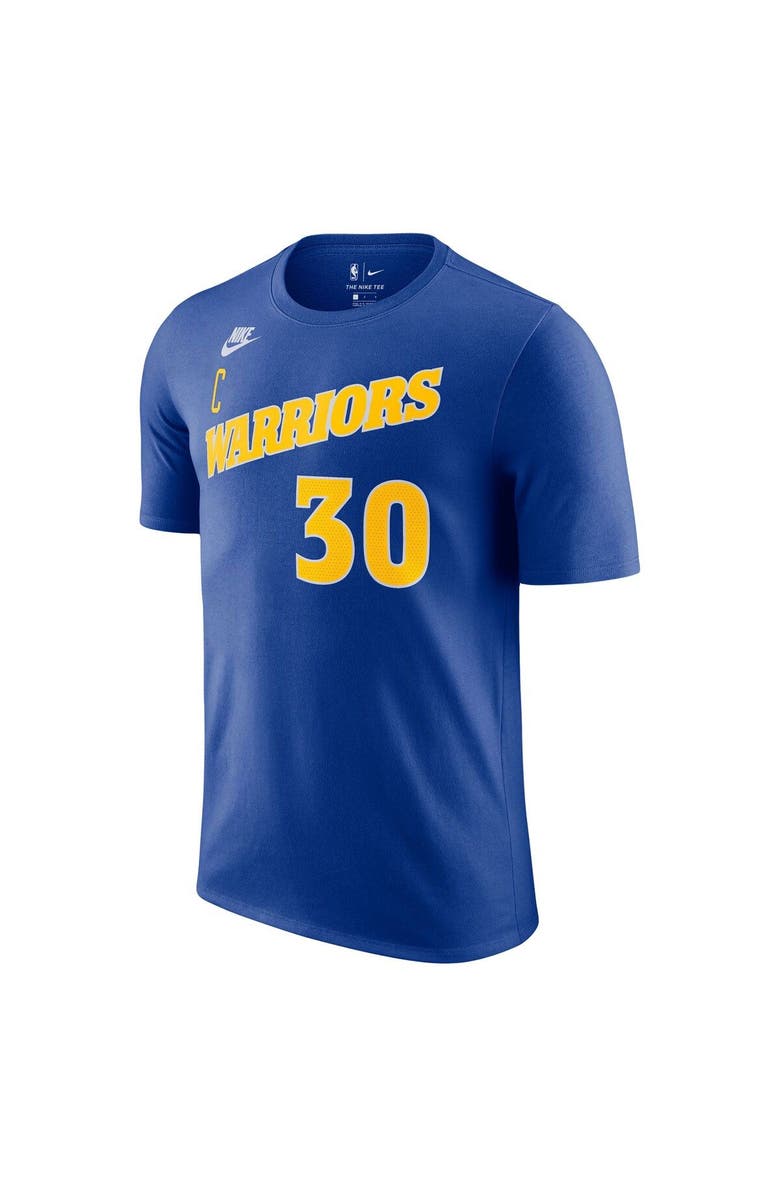 Nike Men's Nike Stephen Curry Royal Golden State Warriors 2022/23 Classic Edition Name & Number T-Shirt, Alternate, color,