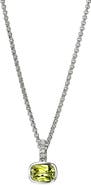 John Hardy Sterling Silver Peridot Pendant Necklace
