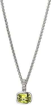 John Hardy Sterling Silver Peridot Pendant Necklace