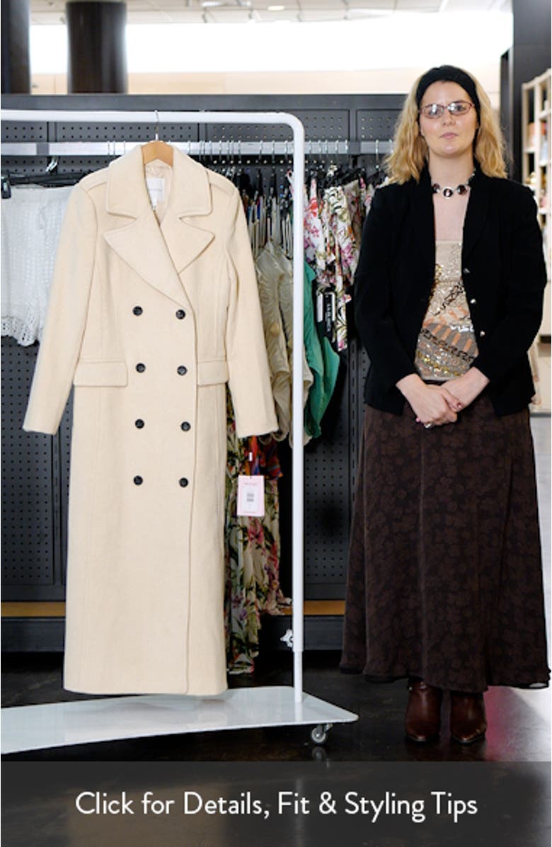 Double Breasted Tailored Maxi Coat, sales video thumbnail