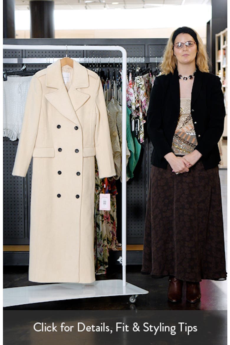 Double Breasted Tailored Maxi Coat video