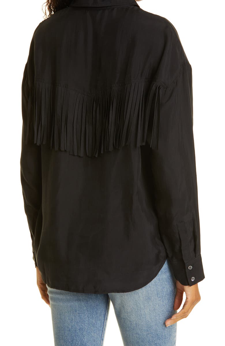 Rails Dallas Fringed Blouse, Alternate, color,