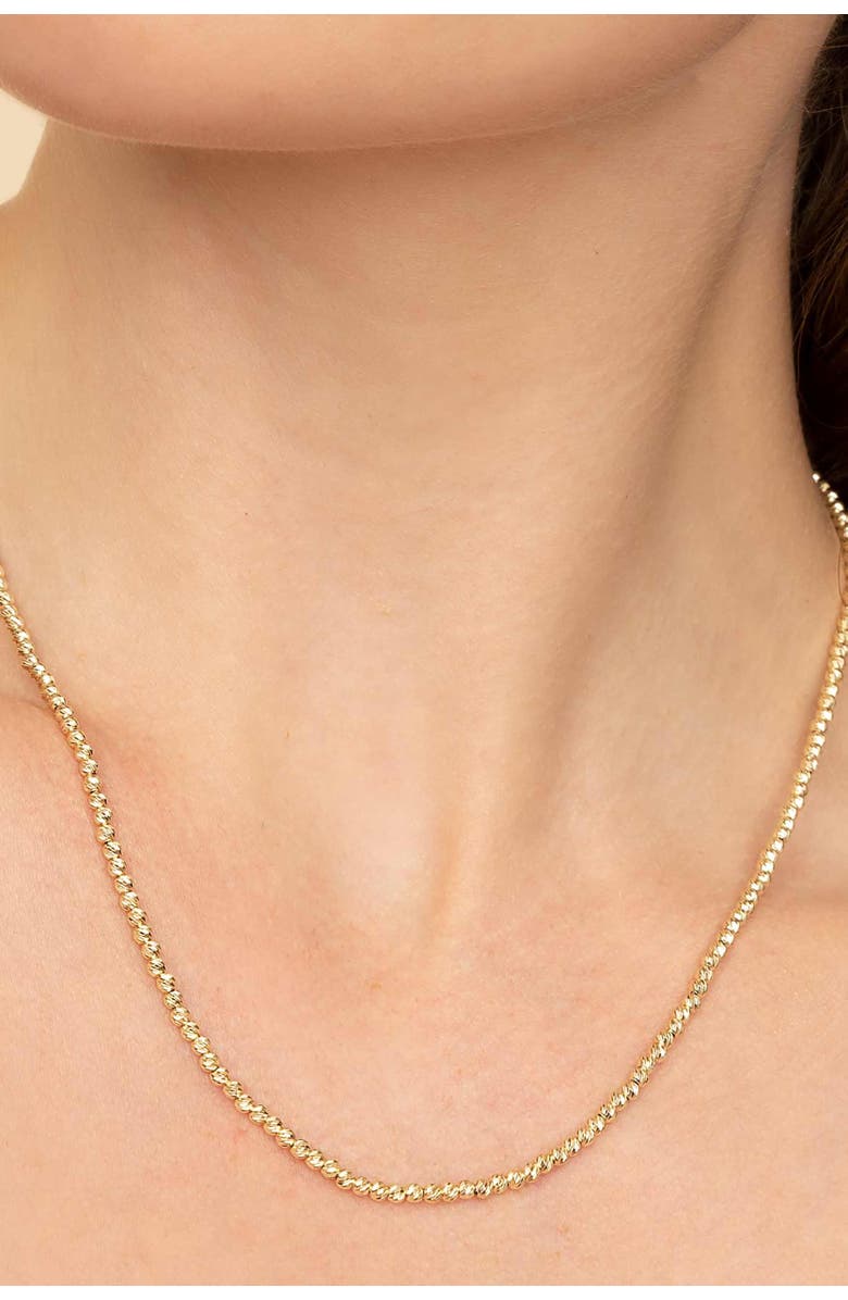 Oradina 14K Yellow Gold Celebration Ball Necklace, Alternate, color, 