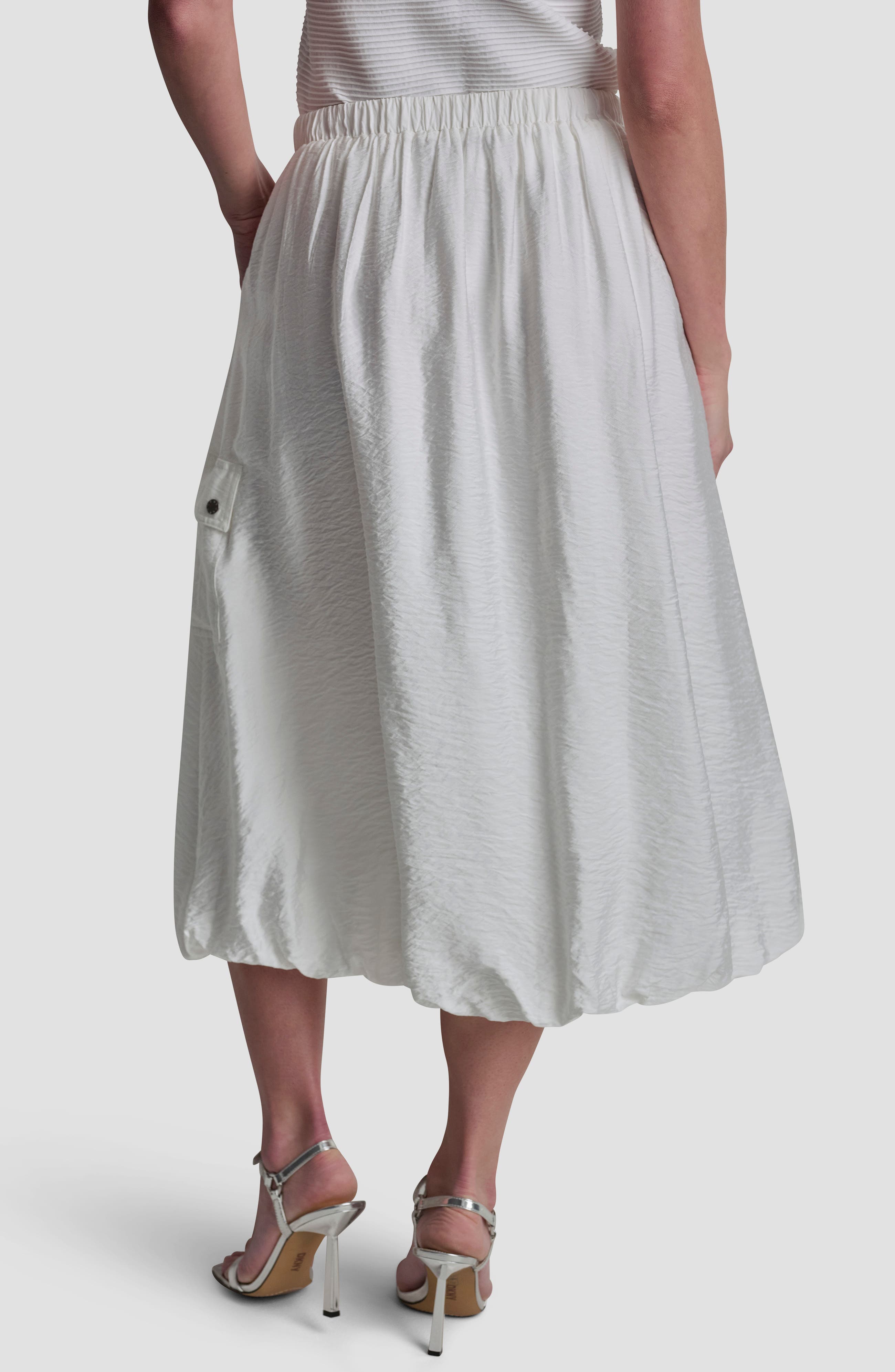 Bubble Cargo Pull On Midi Skirt - image 4