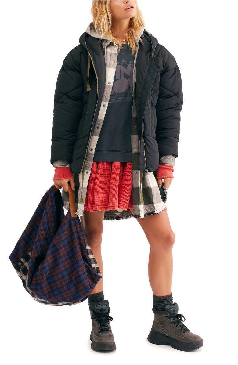 Free People Hailey Hooded Puffer Jacket, Alternate, color, 