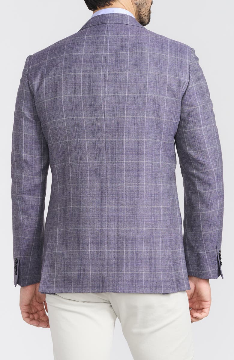 CRICKETEER Lavender Plaid Wool Blend Sport Coat, Alternate, color, Lavender
