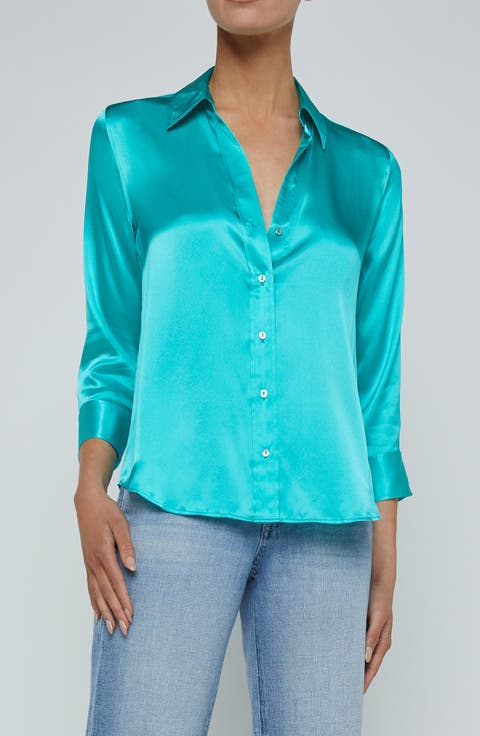 Dani Silk Charmeuse Blouse