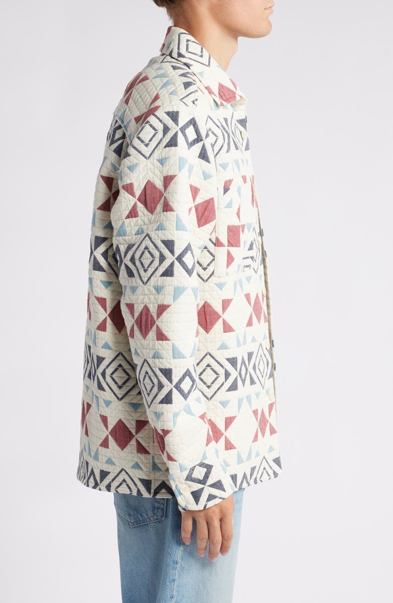 Wax London Otto Quilted Overshirt, Alternate, color,