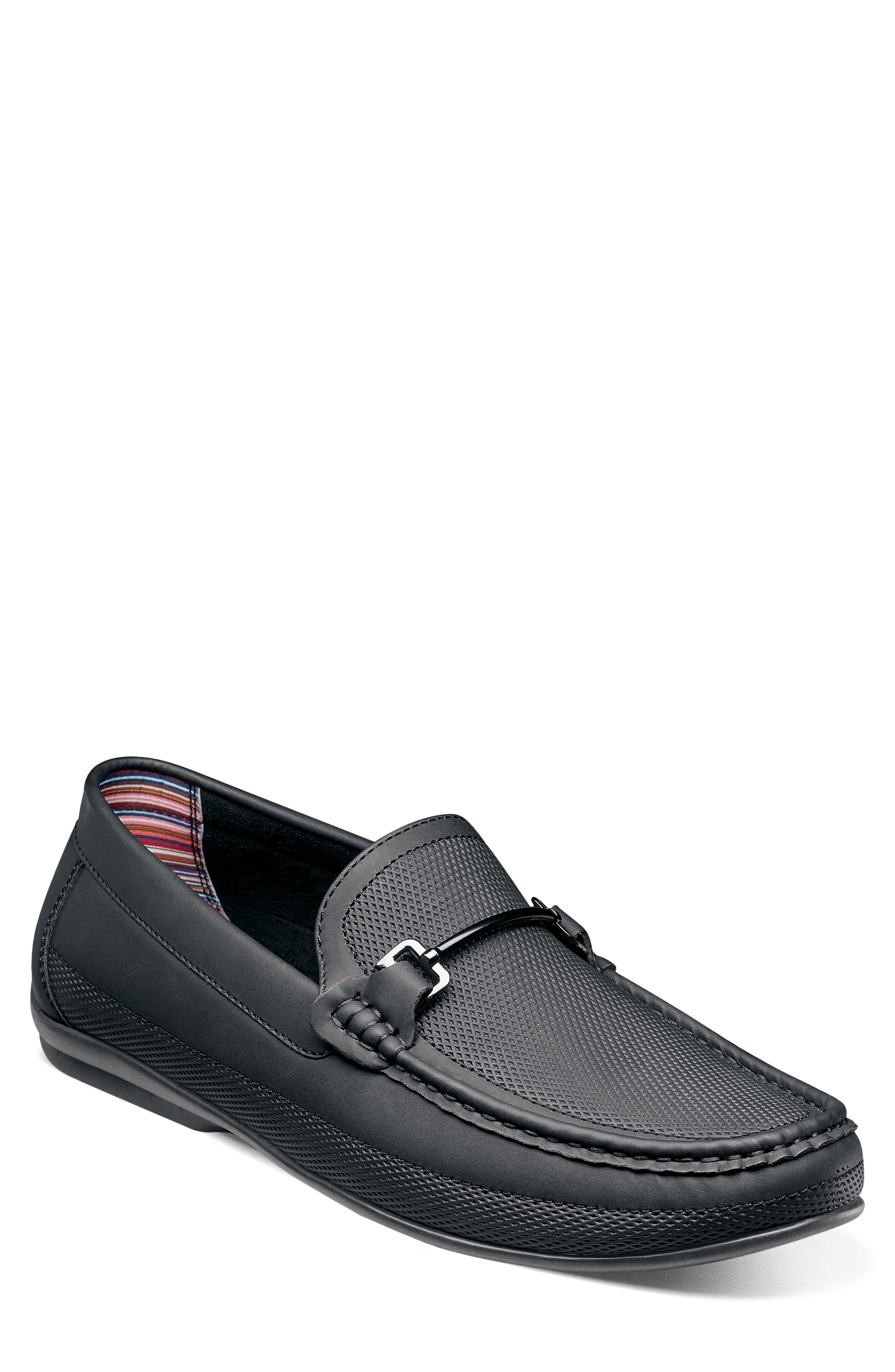 Stacy Adams Colton Bit Loafer, Main, color, Black