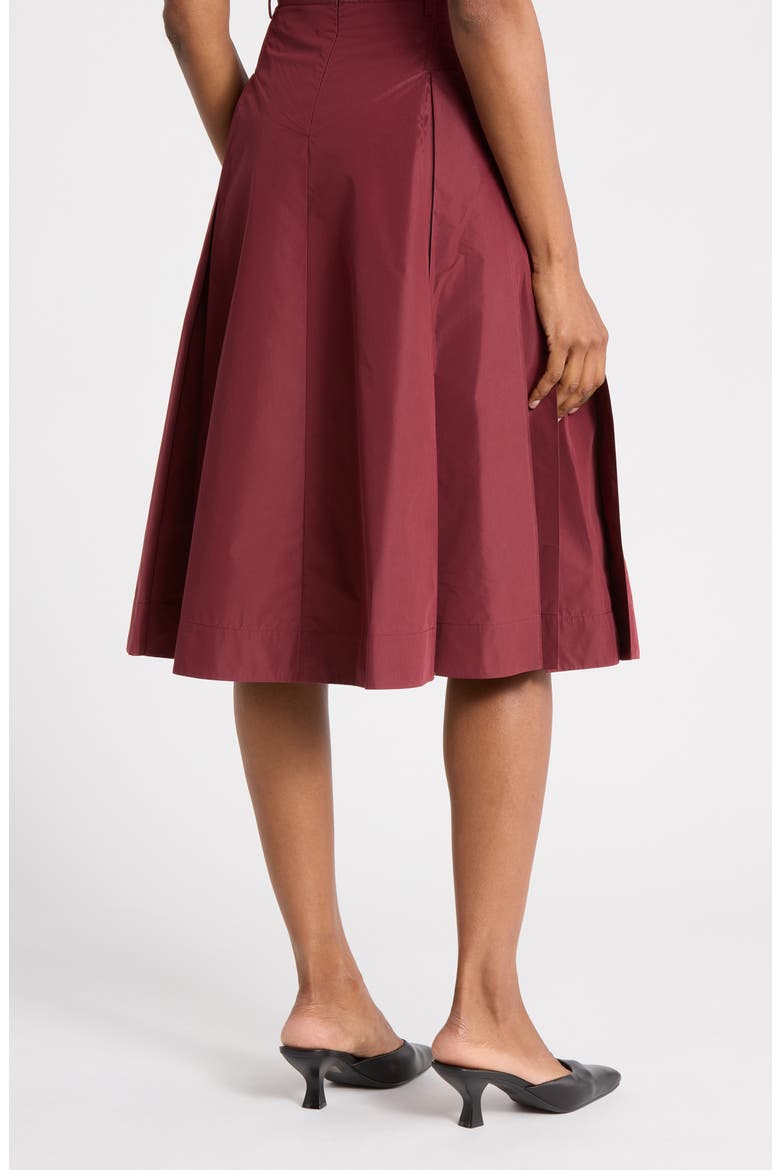 Belted Utility Maxi Skirt, Alternate, color, BRICK