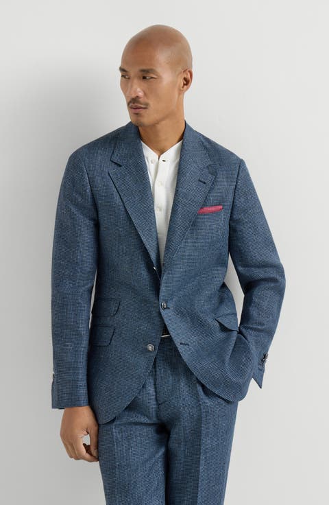 Houndstooth deconstructed blazer