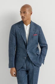 Brunello Cucinelli Houndstooth deconstructed blazer