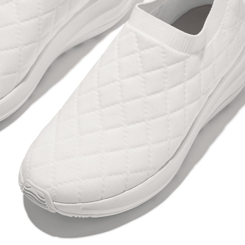 FitFlop F Mode Flow Quilted Knit, Alternate, color, Urban White