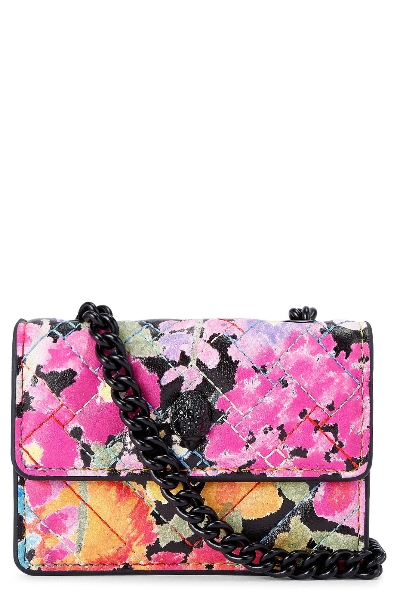 Kurt Geiger London Micro Kensington Floral Crossbody Bag, Main, color, 