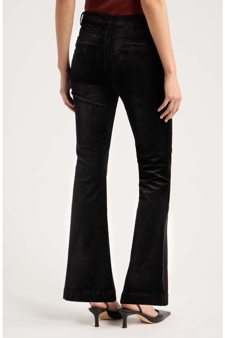 Laurel Canyon High Waist Flare Jeans, Alternate, color, BLACK OVERDYE