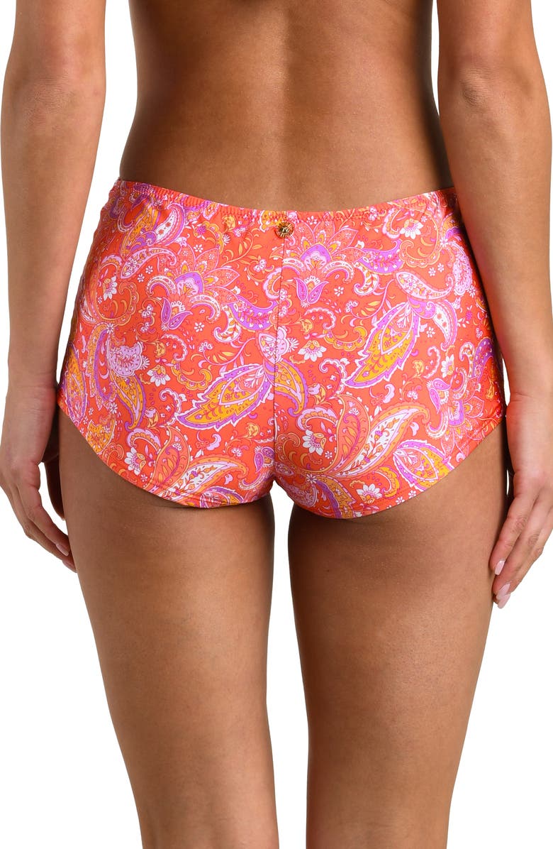 Sunshine 79 Paisley Daze Swim Shorts, Alternate, color, Orange Multi