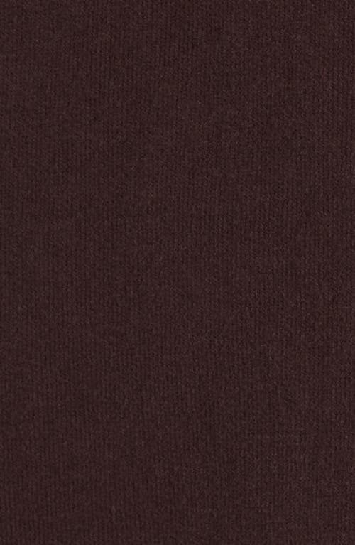 Vince Sueded Knit Button-up Shirt In Burgundy