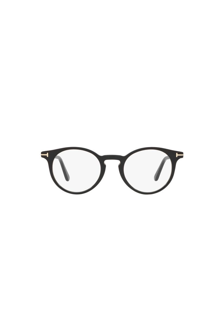 48mm Round optical glasses, Alternate, color, Black