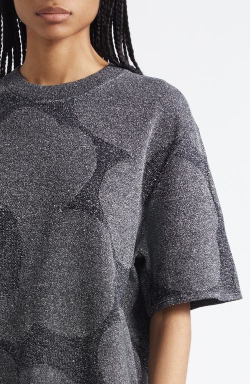 Marimekko Suloinen Unikko Floral Sweater In Grey, Dark Grey
