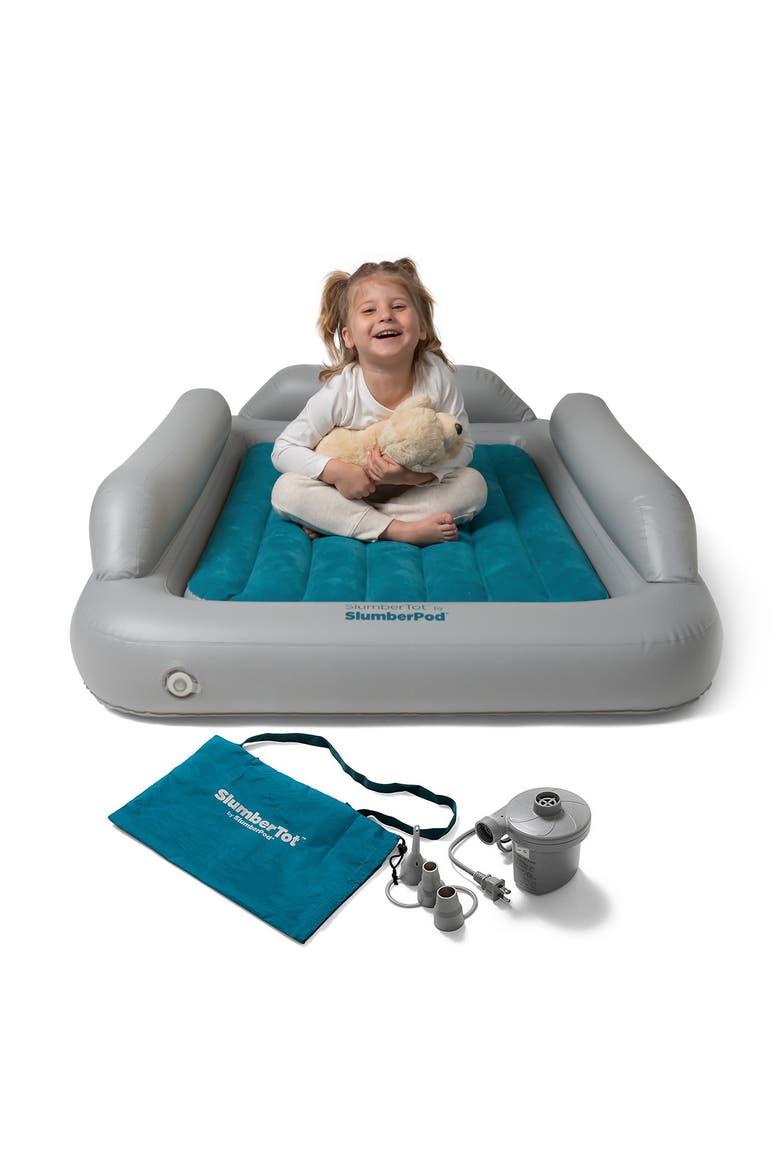 SlumberTot Inflatable Toddler Bed, Alternate, color, GREY