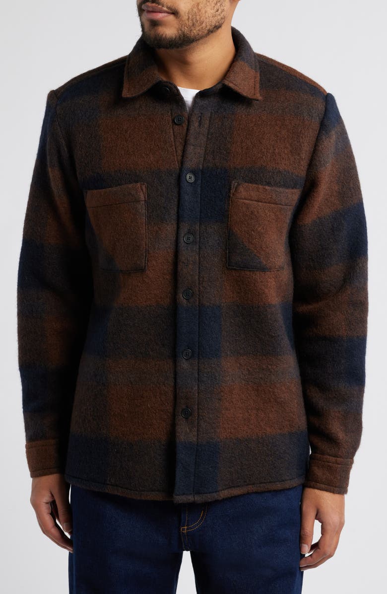 Wax London Whiting Check Overshirt, Alternate, color, 