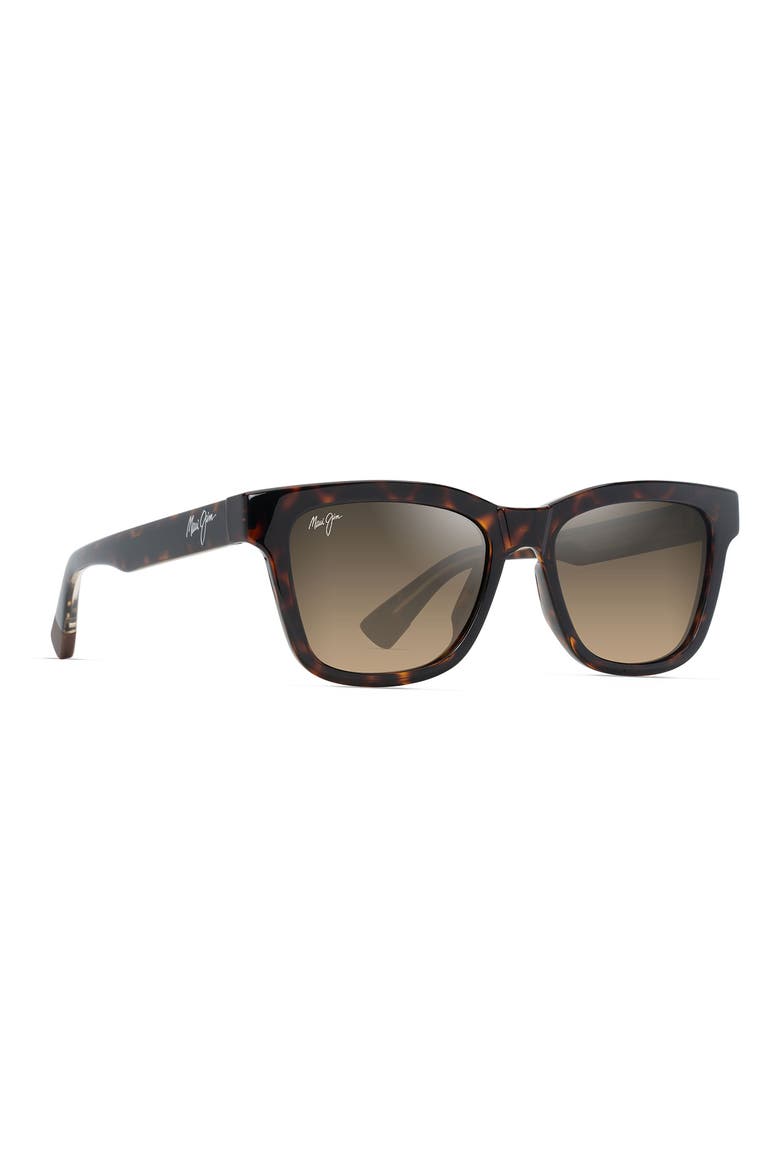 HanoHano 53mm Gradient PolarizedPlus2® Sunglasses, Alternate, color, SHINY DARK HAVANA/TRANS YELLOW