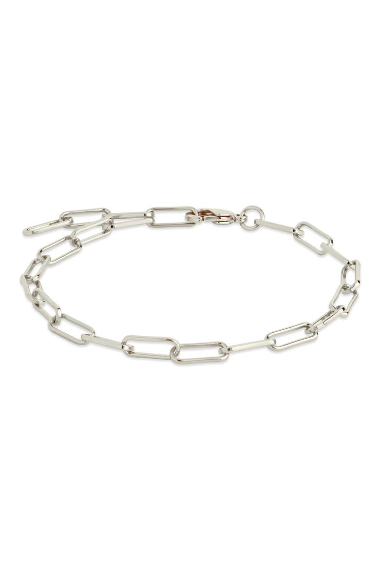 Sylvie Chain Bracelet, Alternate, color, SILVER