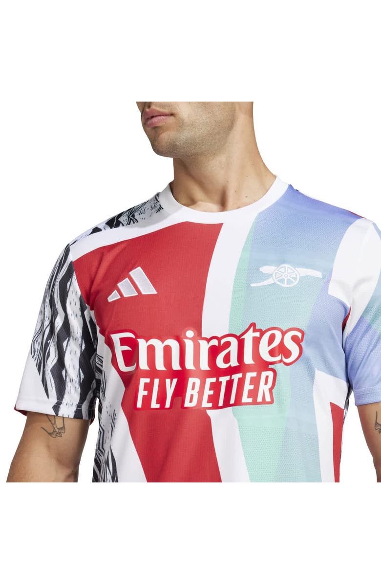 adidas Men's adidas White Arsenal 2024/25 Pre-Match Top, Alternate, color, White