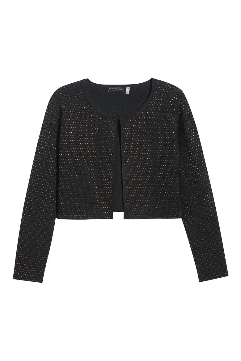 Blakely Embellished Cardigan, Main, color, NOIR WITH BRONZE