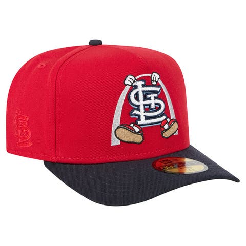 Men's New Era Red/Navy St. Louis Cardinals Cartoon A-Frame 59FIFTY Fitted Hat
