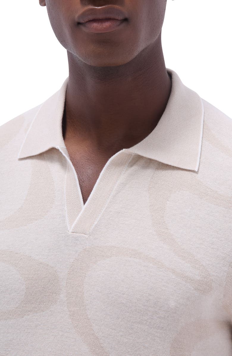 Bugatchi Johnny Collar Cotton 
Silk Polo Sweater, Alternate, color, 