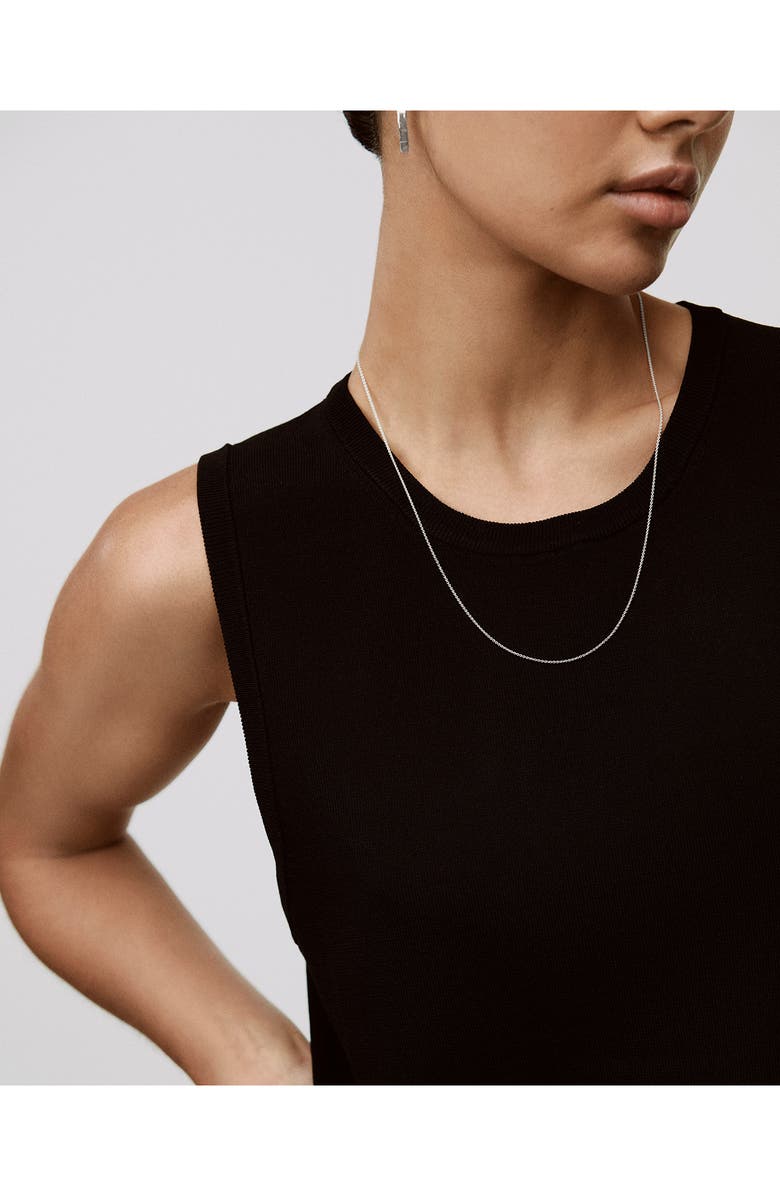 Monica Vinader Fine Chain Necklace, Alternate, color, Sterling Silver