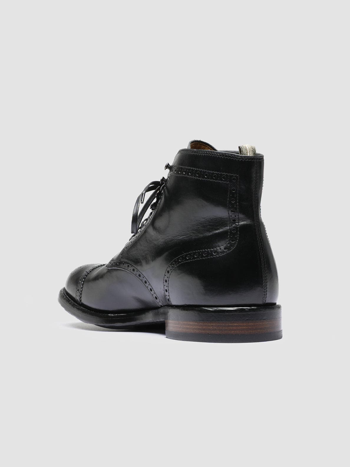 Officine Creative Temple 004 Black Leather Ankle Boot, Alternate, color, Black