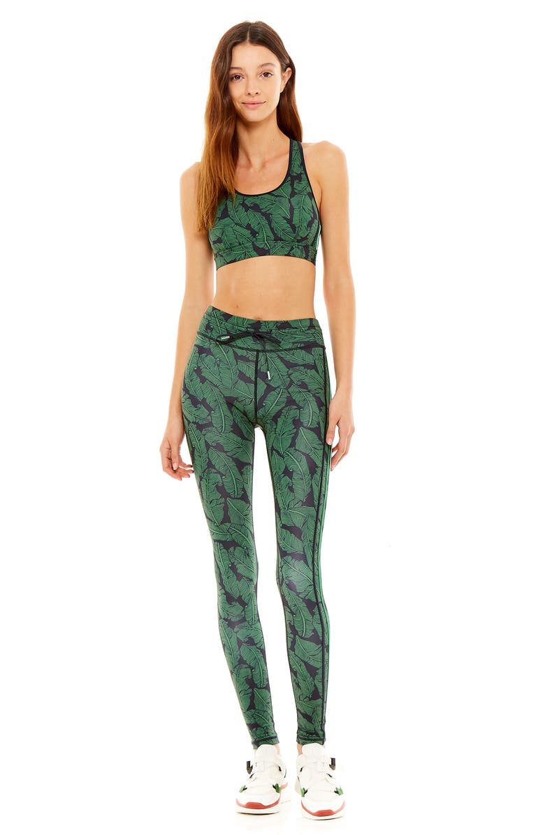 The Upside Palm Leaf Yoga Pants, Alternate, color,