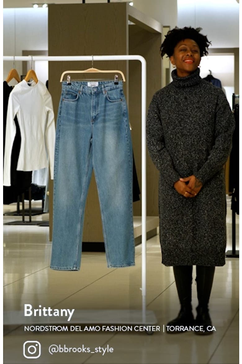 Selena High Rise Relaxed Fit Straight Leg Jeans video
